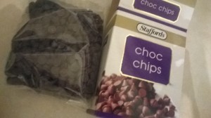 Staffords Chocolate Chips were used first round 